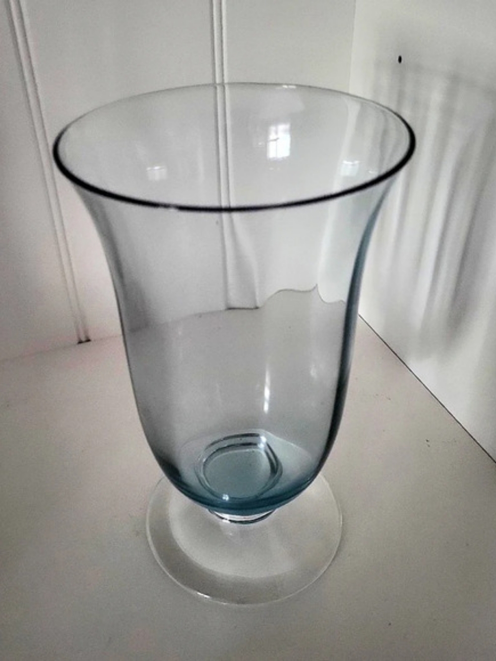 Beautiful Blue Water Or Beer Glass